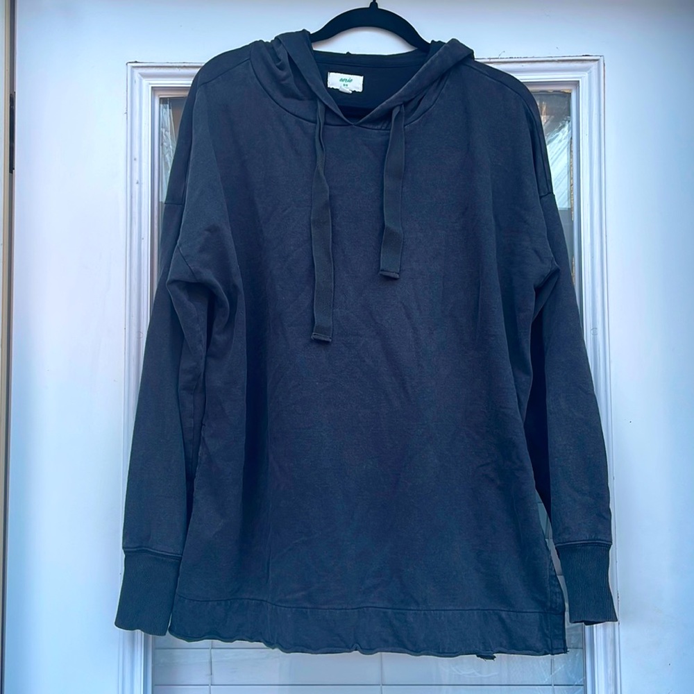 Charcoal Gray Aerie Sunwashed Desert Hoodie size Medium